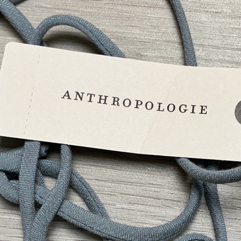 Anthropologie Bardot Satin Maxi Dress Light Blue Size 12 New With Tags - Picture 5 of 5